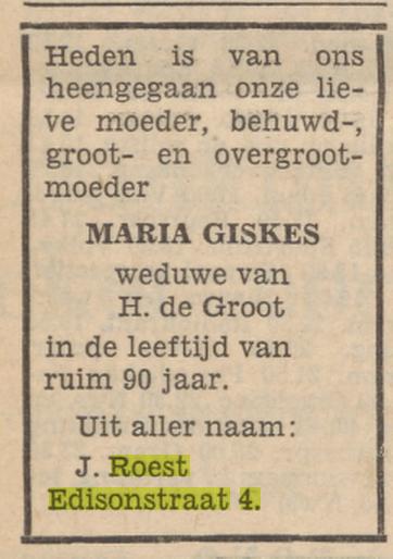 Edisonstraat 4 J. Roest advertentie Tubantia 11-1-1961.jpg