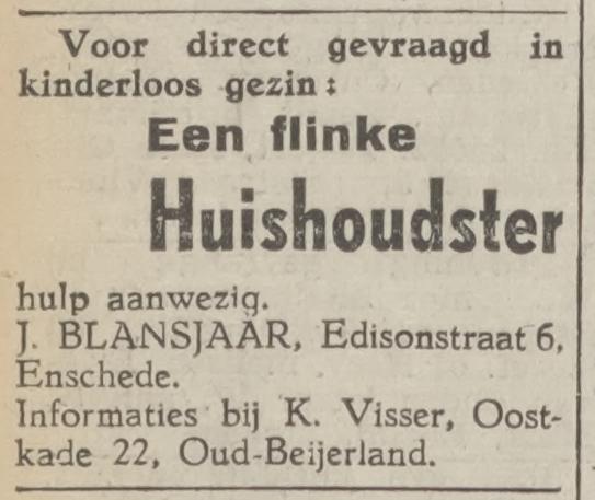 Edisonstraat 6 J. Blansjaar advertentie 13-8-1948.jpg