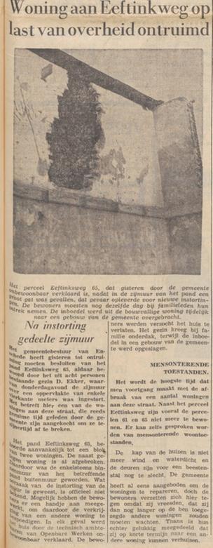 Eeftinkswef 65 woning ontruimd krantenbericht Twentsche courant 18-6-1960.jpg