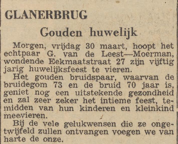 Eekmaatstraat 27 G. van der Leest krantenbericht Tubantia 29-3-1956.jpg