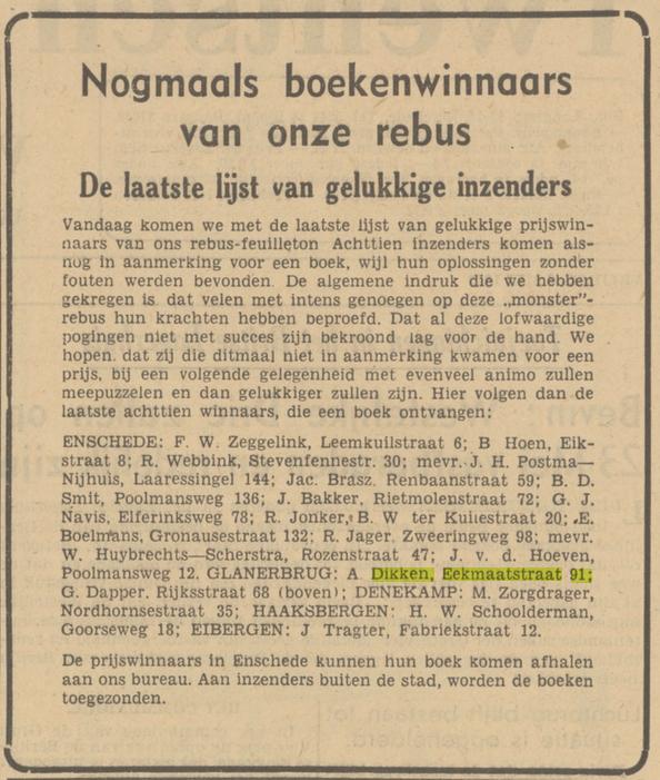 Eekmaatstraat 91 A. Dikken advertentie Tubantia 8-5-1949.jpg