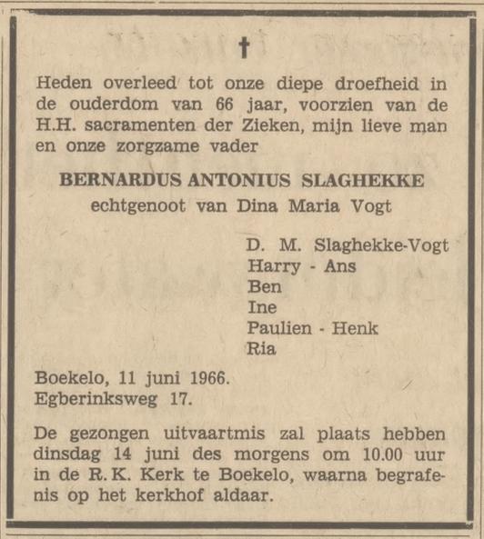 Egberinksweg 17 Boekelo B.A. Slaghekke overlijdensadvertentie Tubantia 13+6+1966.jpg