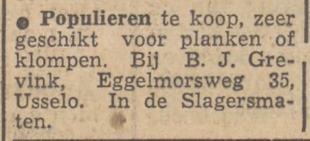 Eggelmorsweg 35 Usselo B.J. Grevink advertentie Tubantia 27-3-1952l.jpg