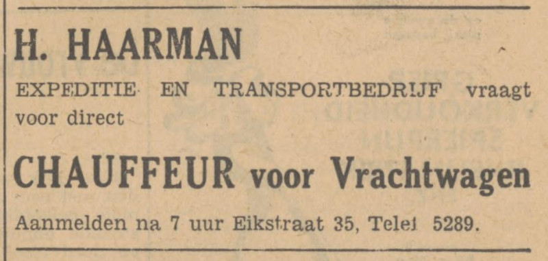 Eikstraat 35 H. Haarman advertentie Tubantia 23-10-1947.jpg