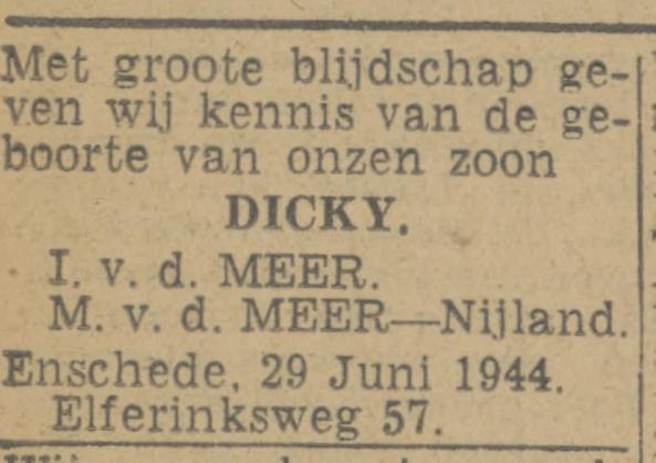 Elferinksweg 57 I. van der Meer advertentie Twentsch nieuwsblad 30-6-1944.jpg