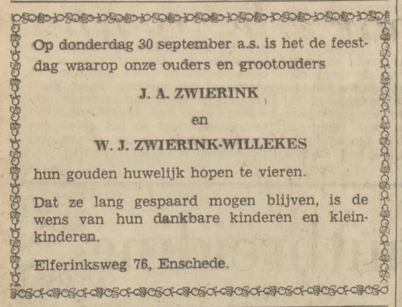 Elferinksweg 76 J.A. Zwierink advertentie Tubantia 28-9-1971.jpg