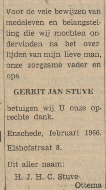 Elshofstraat 8 G.J. Stuve advertentie Tubantia 26-6-1966.jpg