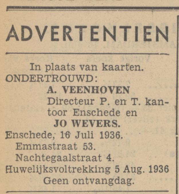 Emmastraat 53 A. Veenhoven advertentie Tubantia 16-7-1936.jpg