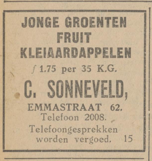 Emmastraat 62 C. Sonneveld advertentie Tubantia 20-2-1930.jpg