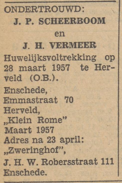 Emmastraat 70 J.P. Scheerboom advertentie Tubantia 13-3-1957.jpg