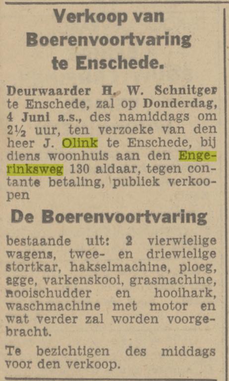 Engerinksweg 130 J. Olink advertentie Tubantia 30-5-1942.jpg