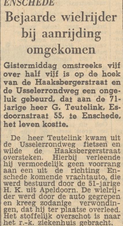 Esdoornstraat 55 G. Teutelink krantenbericht Tubantia 24-12-1959.jpg