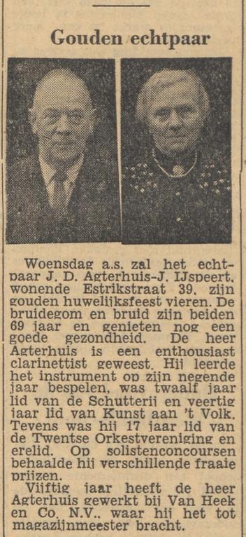 Estrikstraat 39 J.D. Agterhuis krantenbericht Tubantia 21-11-1955.jpg
