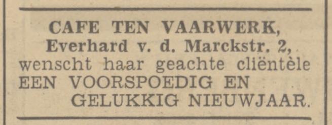 Everhardt van der Marckstraat 2 cafe ten Vaarwerk advertentie Tubantia 31-12-1937.jpg
