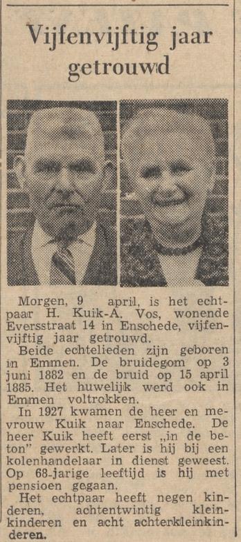 Eversstraat 14 K. Kuik krantenbericht Tubantia 8-4-1963.jpg