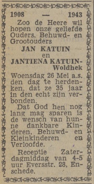 Eversstraat 28 Jan Katuin advertentie Twentsch nieuwsblad 25-5-1943.jpg