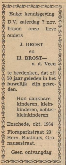 Floraparkstraat 23 J. Drost advertentie 2-11-1964.jpg