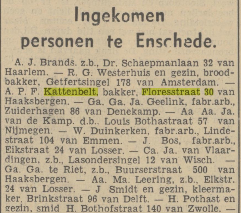 Floresstraat 30 A.P.F. Kattenbelt krantenbericht Tubantia 17-8-1937.jpg