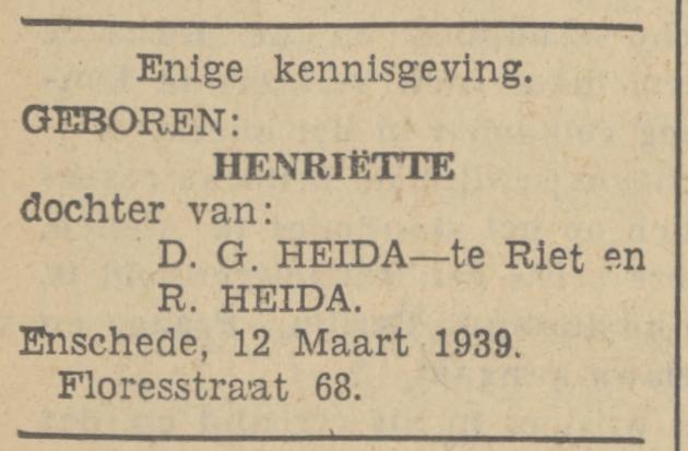 Floresstraat 68 R. Heida advertentie Tubantia 13-3-1939.jpg