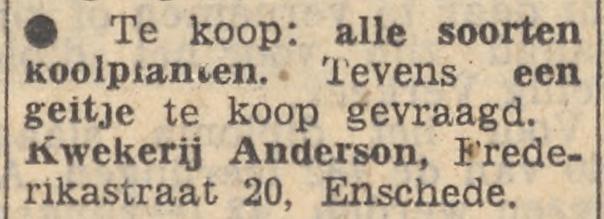 Frederikastraat 20 Kwekerij Anderson advertentie Tubantia 29-5-1958.jpg
