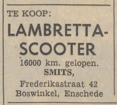 Frederikastraat 42 Smits advertentie Tubantia 25-4-1959.jpg