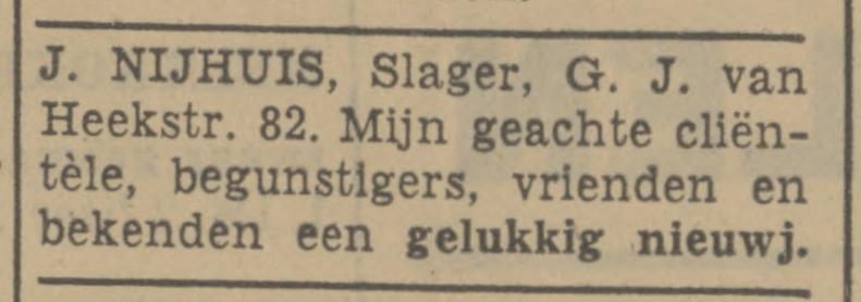 G.J. van Heekstraat 82 J. Nijhuis slager advertentie Tubantia 31-12-1940.jpg