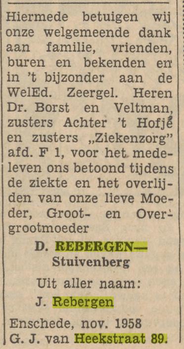 G.J. van Heekstraat 89 J. Rebergen advertentie Tubantia 15-11-1958.jpg
