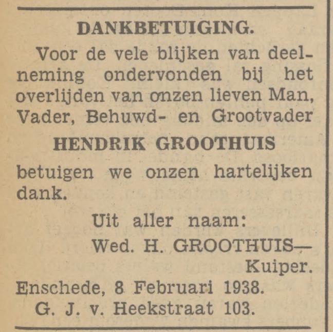 G.J. van Heekstraat 103 Wed. J. Groothuis-Kuiper advertentie Tubantia 8-2-1938.jpg