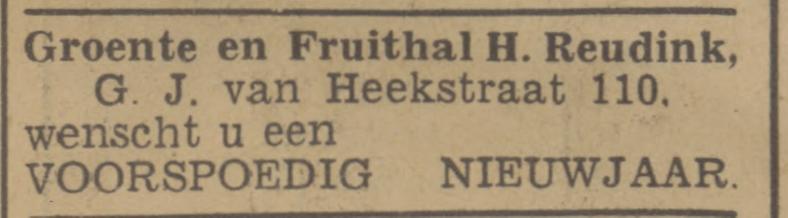 G.J. van Heekstraat 110 groente en fruithal H. Reudink advertentie Tubantia 30-12-1939.jpg