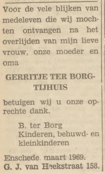 G.J. van Heekstraat 158 B. ter Borg advertentie Tubantia 20-3-1969.jpg