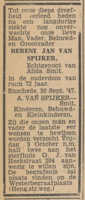 G.J. van Heekstraat 204 B.J. van Spijker advertentie Tubantia 1-10-1947.jpg