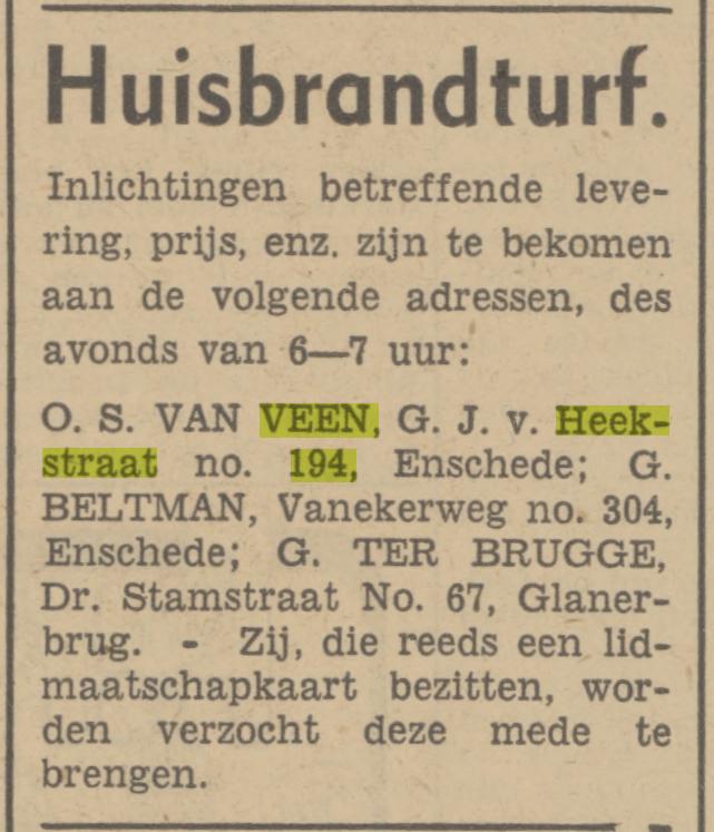 G.J. van Heekstraat 194 O.S. van Veen advertentie Tubantia 19-5-1942.jpg