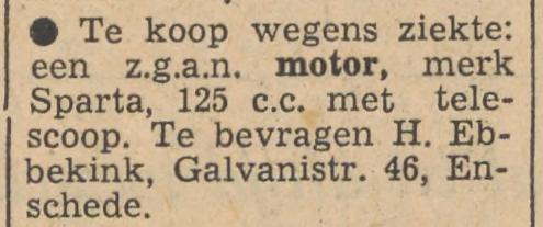 Galvanistraat 46 H. Ebbekink advertentie Tubantia 31-5-1955.jpg