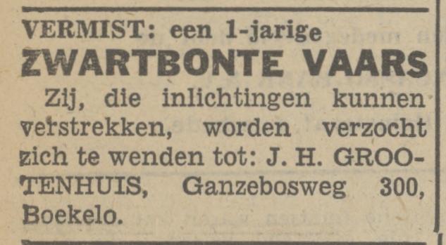 Ganzebosweg 300 Boekelo J.H. Grootenhuis advertentie Tubantia 10-9-1941.jpg