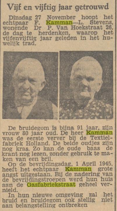 Gasfabriekstraat 45 F. Kamman krantenbericht Tubantia 26-11-1951.jpg