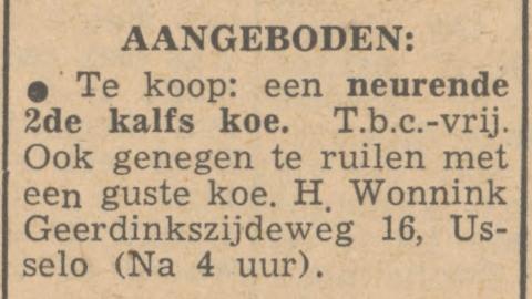Geerdinkszijdeweg 16 Usselo H. Wonnink advertentie Tubantia 21-2-1949.jpg