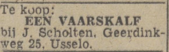 Geerdinkweg 25 J. Scholten advertentie Twentsch nieuwsblad 7-6-1943.jpg