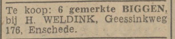 Geesinkweg 176 H. Weldink advertentie Tubantia 30-12-1939.jpg