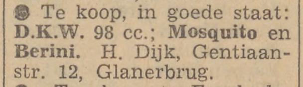 Gentiaanstraat 12 Glanerbrug H. Dijk advertentie Tubantia 19-9-1958.jpg