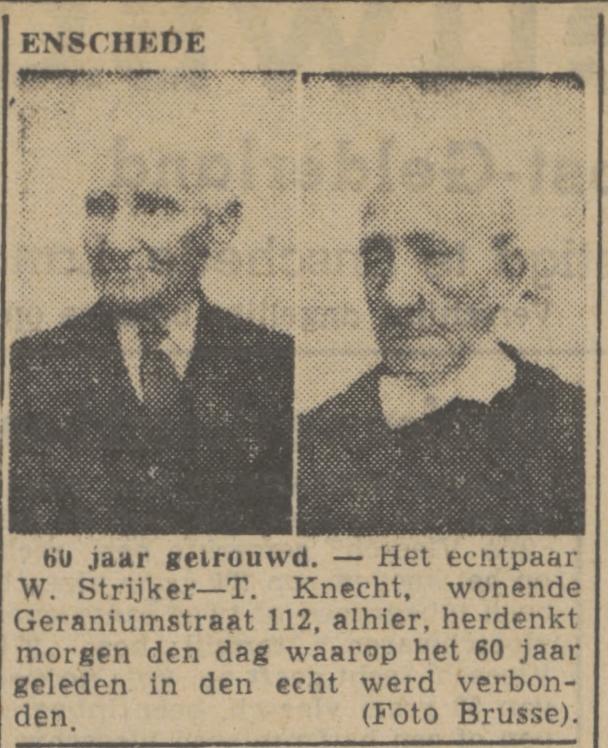 Geraniumstraat 112 W. Strijker krantenbericht Twentsch nieuwsblad 15-6-1943.jpg