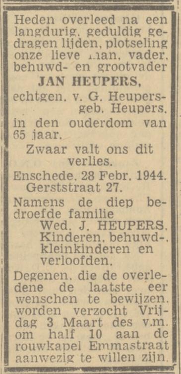 Gerststraat 27 Jan Heupers advertentie 1-3-1944.jpg