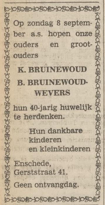 Gerststraat 41 K. Bruinewoud advertentie Tubantia 7-8-1968.jpg
