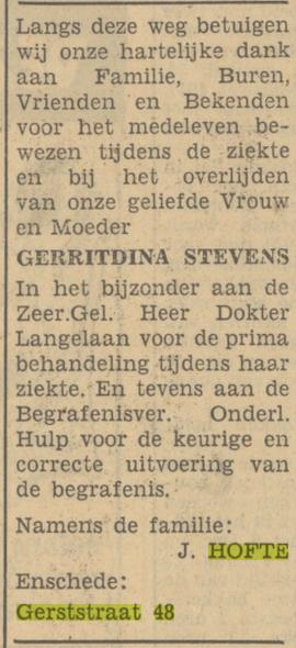 Gerststraat 48 J. Hofte advertentie Tubantia 26-11-1949.jpg