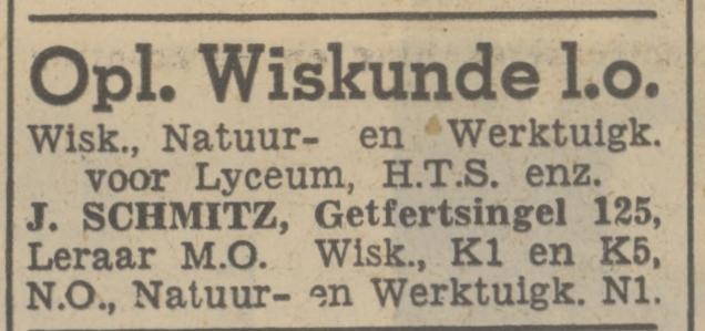 Getfertsingel 125 J. Schmitz leraar M.O. advertentie Tubantia 22-9-1937.jpg