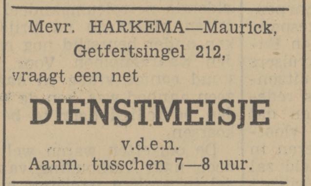 Getfertsingel 212 Mevr. Harkema advertentie Tubantia 10-7-1939.jpg