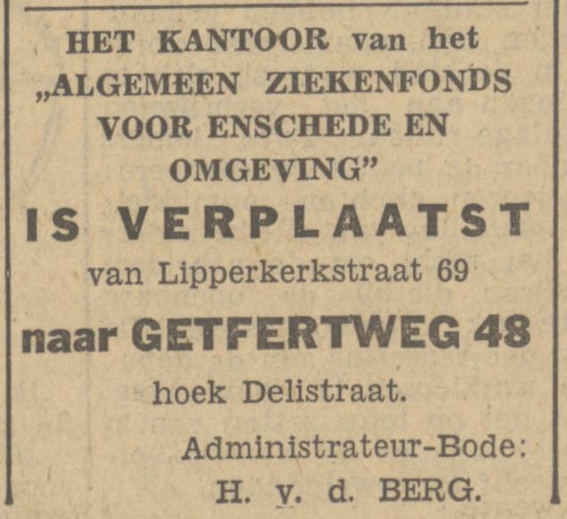 Getfertweg 48 hoek Delistraat H. van den Berg advertentie Tubantia 11-5-1935.jpg