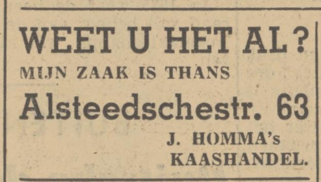 Alsteedsestraat 63 kaashandel J. Homma advertentie Tubantia 22-5-1940.jpg