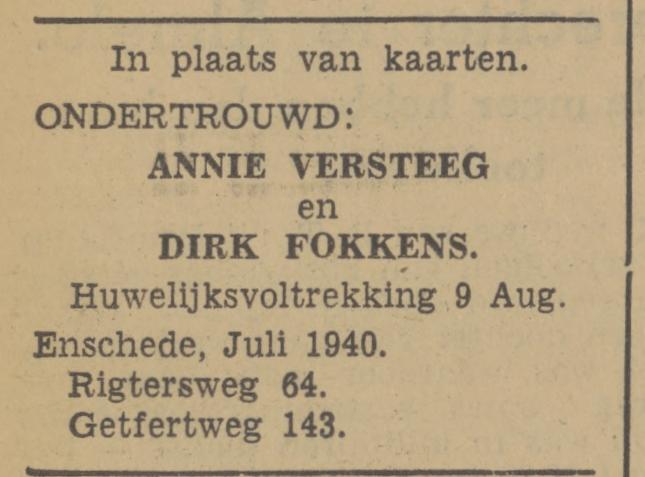 Getfertweg 143 Dirk Fokkens advertentie Tubantia 25-7-1940.jpg