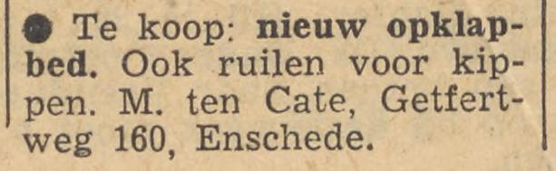 Getfertweg 160 M. ten Cate advertentie Tubantia 26-10-1955.jpg
