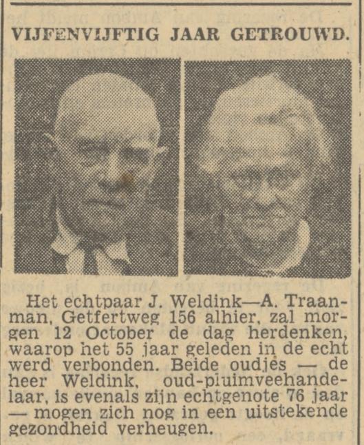 Getfertweg 156 J. Weldink krantenbericht Tubantia 11-10-1950.jpg